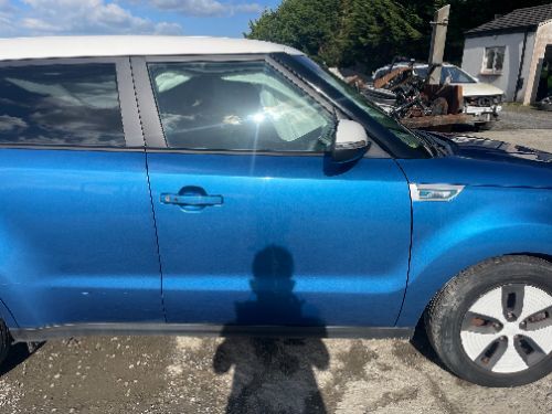 KIA SOUL DOOR BARE FRONT RIGHT BLUE 2014-2018