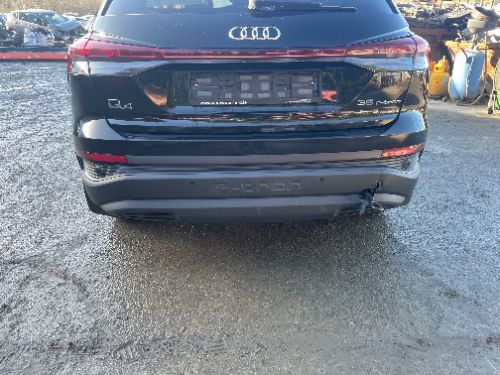 AUDI Q4 E-TRON BUMPER REAR COMPLETE BLACK 2021-2024