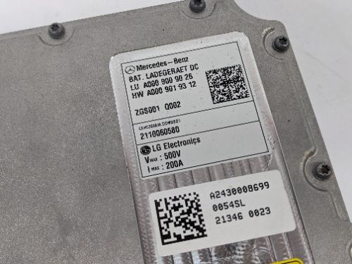 MERCEDES-BENZ EQA H243 BATTERY CHARGING UNIT 2021-2025 A0009009026