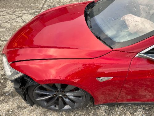 TESLA MODEL S WING FENDER FRONT LEFT LH RED 2012-2016
