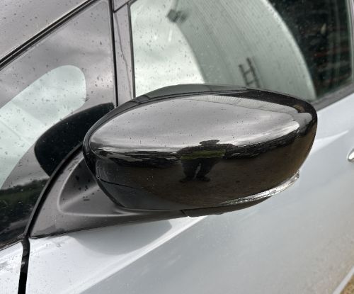NISSAN LEAF DOOR WING MIRROR LEFT BLACK FOLD CAMERA BLIND SPOT 2017-2024