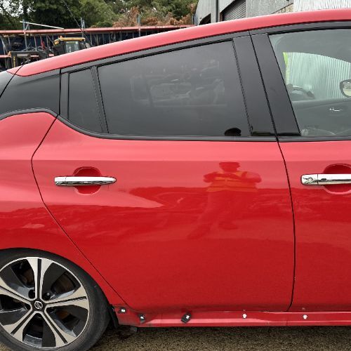 NISSAN LEAF ZE1 DOOR REAR RIGHT COMPLETE RED Z10 2017-2024