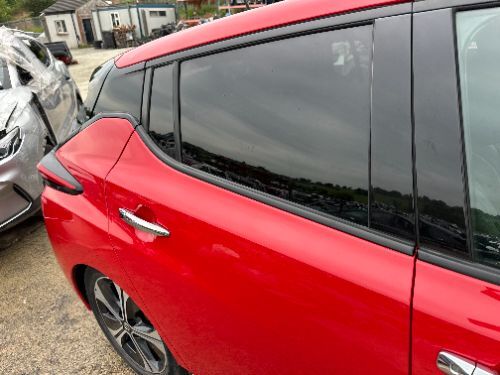 NISSAN LEAF ZE1 DOOR REAR RIGHT COMPLETE RED Z10 2017-2024