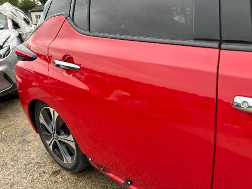 NISSAN LEAF ZE1 DOOR REAR RIGHT COMPLETE RED Z10 2017-2024