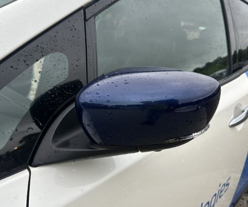 NISSAN LEAF DOOR WING MIRROR LEFT BLUE FOLD CAMERA BLIND SPOT 2017-2024