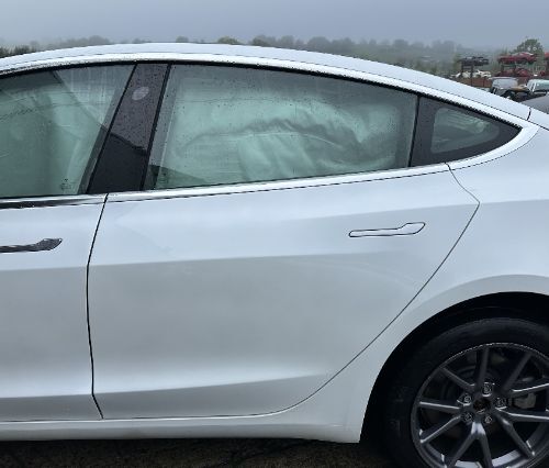 TESLA MODEL 3 DOOR REAR LEFT WHITE BARE 2018-2023