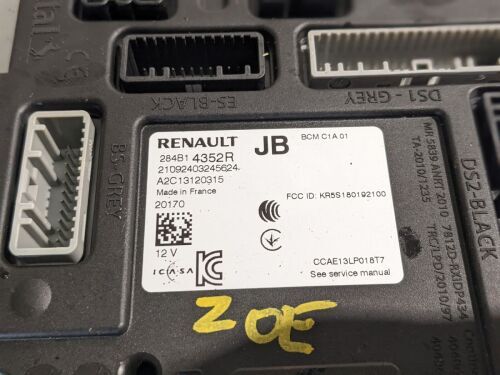 RENAULT ZOE 2020 BODY CONTROL MODULE  BCM