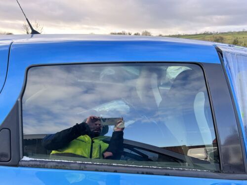 RENAULT ZOE DOOR BARE REAR RIGHT RH BLUE