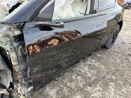 TESLA MODEL 3 DOOR FRONT LEFT BARE BLACK DAMAGE 2018-2023
