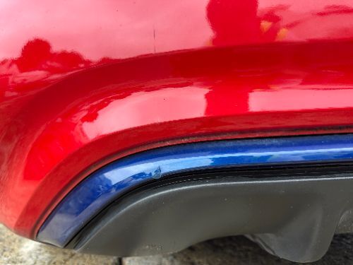 NISSAN LEAF TEKNA BUMPER REAR COMPLETE RED Z10 2018-2024