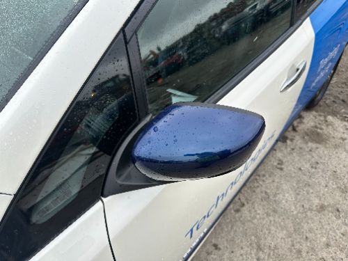 NISSAN LEAF DOOR WING MIRROR LEFT BLUE FOLD CAMERA BLIND SPOT 2017-2024