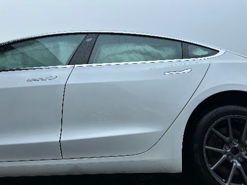 TESLA MODEL 3 DOOR REAR LEFT WHITE BARE 2018-2023