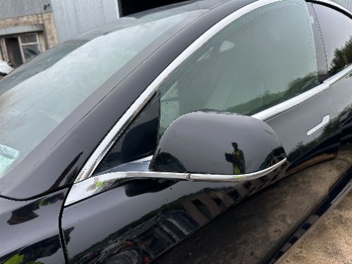 TESLA MODEL 3 WING DOOR MIRROR FRONT LEFT BLACK 2018-2020